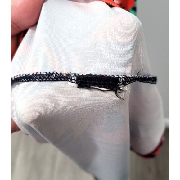 Shein Tropical Floral Maxi Halter Dress with Adjustable Tie & Side Slit Size S - Picture 8 of 12